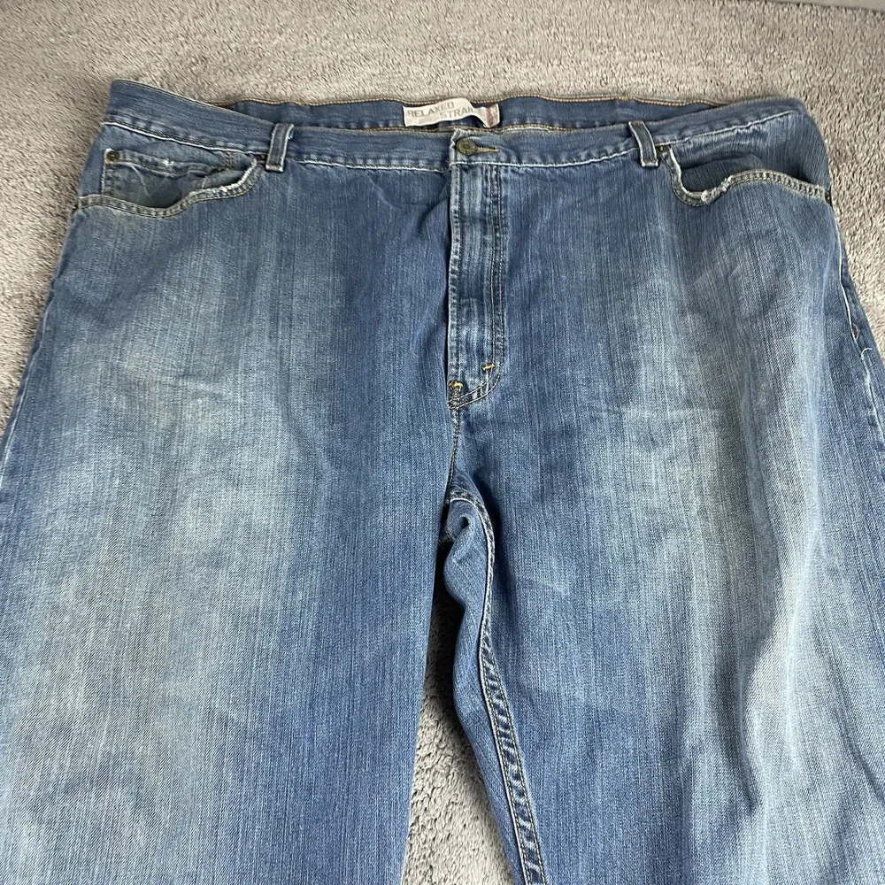 Levis 559 Relaxed Straight Jeans Mens 46x32‎ Blue Medium Wash High Rise